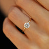 Silver Round Zircon Ring For Women Engagement Wedding Jewelry - Image 5