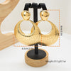 Gold Silver Color Large Earring Exaggerated Chunky Big Circle Drop Earring For Women Wedding Banquet Jewelry Gift Hip Hop - Image 8