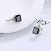 Silver Color Square Zircon Earrings for Women Girl Simple Korean Silver Needle Ear Buckles Earring Jewelry - Image 14