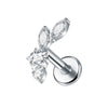 1PC Titanium Ear Cartilage Piercings Flat Back Stud Earring Internal Thread Butterfly Cross CZ Helix Tragus Piercing Jewelry 16G - Image 17