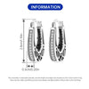 Openwork Leaf Pattern Hoop Earrings with Sculpted Detail - Image 55