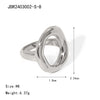 Minimalist Asymmetric Hollow Ring in Stainless Steel - Image 12