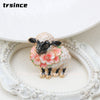 Chinese Zodiac Sheep Brooch Blue and White Porcelain Rhinestone Enamel Ram Lapel Pin Animal Jewelry Gift for Women Collector - Image 10