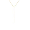 Gold Plated Lariat Necklace for Women Double Laryer Long Chain Drop Pendant Choker Necklaces Gifts - Image 6