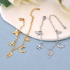 Shell Flower Airplane Star Charm Bracelet Stainless Steel Zircon Jewelry For Women - Image 3