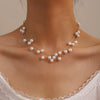Elegant Multi-layer Stacked Imitation Pearl Necklace+Bracelet+Earrings Women's Jewelry Set Daily Party Wear Gift - Image 2