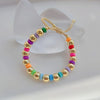 Boho Beach Style Colorful Heishi Bracelet Jewelry Gifts for Friends Gold Plated Beaded Bracelet for Women - Image 4
