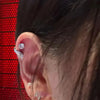 1pcs Silver Color Wing 316L Stainless Steel Ear Bone Nail for Women Full of Rhinestone Earrings Accessories for Ear - Image 3