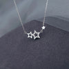 Silver Star Necklace Shiny Zircon Pentagram Clavicle Chain Small Pendant Female Wedding Jewelry Gift - Image 7