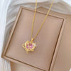 Heart Stainless Steel Zirconia Necklaces For Women Girls Love Gold Color Metal Necklace Party Birthday Daily Jewelry - Image 11