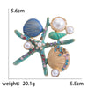 Enamel Starfish Brooches for Women Unisex Pearl Shell Sea Plant Pins Banquet Party Backpack Gifts Jewelry Accessories - Image 15