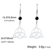 Triquetra Witch Knot Drop Earrings Stainless Steel Trinity Irish Knot Symbol Earrings for Women Vintage Jewelry Gift - Image 7