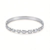 JP One Gold Color Snap-on Zircon Bangle, Stainless Steel Irregular Bracelet for Women, Jewelry Gift - Image 7