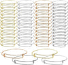 1/5Pcs Stainless Steel Minimalist Punk Twist Bracelet Women Geometric Stackable Adjustable Versatile Women Cuff Bangle Jewelry - Image 1