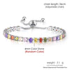Adjustable Multicolor Tennis Bracelet with Colorful Stone Accents - Image 27