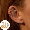 Bohemian Gold Color No Piercing Crystal Rhinestone Leaves Ear Cuff Earrings for Women Wedding Jewelry - Image 26