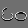 1Pc 316L Stainless Steel Hinged Segment Nose Ring Ear Cartilage Tragus Helix Lip Piercing Nose Hoop Body Piercing Jewelry - Image 6