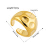 Vintage Stainless Steel Rings for Women Punk Chunky Irregular Smooth Adjustable Open Ring Jewelry Weddings Gifts - Image 16