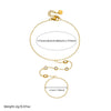 316L Stainless Steel Charm Oval Inlay Zircon Back of Hand Chain Finger Bracelet Lady Classic Jewelry Gift - Image 2