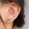 Long Dipper Ear Hook Clip on Earrings for Women Moon Curved Metal Ear Climbing Ear Cuff Piercing Earrings Jewelry Gifts - Image 1
