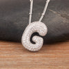 Light Aesthetic 26 A-Z Letters Sparkling Zircon Pendant Necklace Initials Alphabet For Women Lucky Jewelry Accessories - Image 24