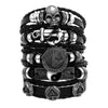 Bracelet Viking Bracelet For Men Hand Bracelets Woven Skull Hand Jewelry Adjustable Leather Set viking man bracelet - Image 31