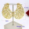 Women Hoop Earrings Gold Plated Jewelry Wedding Party Gift Accessories - Image 2