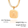 12 Zodiac Sign Necklace for Women Stainless Steel 12 Constellation Pendant Snake Neck Chain Choker Birthday Jewelry Gifts - Image 10