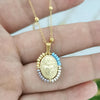 Virgin Mary Pendant Charm Necklace Women Cross Scared Heart Jesus Choker Seed Beads Stainless Steel Chain Gold Color Mom - Image 29