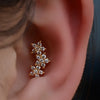 1PC 316 Stainless Steel Earrings Snake Flower Moon CZ Flat Rook Lobe Cartilage Snug Helix Conch Tragus Labret Piercing 18G - Image 3