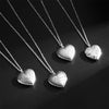 Silver Color Love Heart Photo Frame Pendant Necklace For Women I Love You Flower Pattern Heart Openable Locket Necklace Jewelry - Image 29