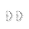 Stainless Steel Hoop Earrings For Women Men Heart Star Oval Rectangle Round Triangle Gold Color Punk Hip Hop Jewelry - Image 20