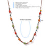 Colorful Handmade Ceramic Necklace and Bracelet Two-in-One Adjustable Boho Jewelry 40-80cm Unique Gift for Women 196 - Image 6