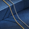2mm Wide Stainless Steel Link Chain Necklace for Men and Women Silver Color and Gold Color Available Length 14"-30" - Image 1