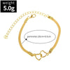 1pcs Heart Shaped Women Ankle Bracelet Gold Color Foot Bracelets on The Leg Flat Ankle Chain Jewelry Beach Accessories - Image 2