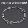 10pcs Paper Clip Bracelet Gold Plated Paperclip Bracelet Stainless Steel PaperClip Link Bracelet Paper Clip Chain Bracelet Women - Image 6
