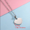 10Pcs/Lot Mirror Polish 20/25mm Heart Pendant Necklace Stainless Steel Cross Chain Necklace For Mens Women's Trends Jewelry - Image 11