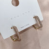 Minimalist Geometric Square Crystal CZ Big Huggies Hoop Earrings for Women Gold Color Metal Wedding Jewelry Gift - Image 6