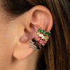 1PC Gold Plated Ear Cuff Earrings for Women Colorful C Shape Cube Zircon Earcuff Clip on Earring No Piercing Earring Jewelry - Image 2