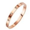 Stainless Steel Enamel Bangle in 4 mm or 6 mm Width - Image 19