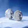 Dainty Small Hoop Earrings for Women Pave Half Circle CZ Stone Sparkling Earrings Versatile Female Jewelry - Image 1