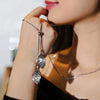 Vintage Geometric Crystal Necklace Pendant For Women Sweater Chain Long Necklace Girl Collar Jewelry - Image 3