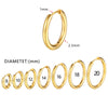 10pcs Small Hoop Earrings Women Men Gold Silver Color Stainles Steel Round Earrings Circle - Image 11