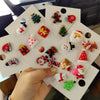 3/4pcs/set Christmas Badge Brooches Santa Claus Tree Bell Elk Snowflake Enamel Brooch Pins For Women Men Year Gift - Image 3