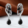 Female Blue Rainbow Stone Earring Silver Color Clip Earrings For Women Charm Crystal Zircon Wedding Jewelry - Image 13