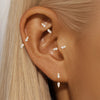 1PC 1PC Silver U-shaped Heart Star Flower Horse Eye CZ Cartilage Piercing Ear Bone Nose Ring Earring Jewelry - Image 4