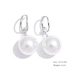 Imitation Pearls Drop Stainless Steel Golden Korean Hoop Earrings Charms Jewelry Gift - Image 27