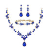 Purple Tiaras Crown Jewelry Sets for Women Wedding Bridal Necklace Bracelet Earrings and Crown Party Birthday Gifts 4 pcs set - Image 17