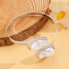 Baroque Imitation Pearl Torque Necklace Bangle Ring Set For Women Wedding Clavicle Jewelry Set - Image 8
