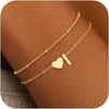 Initial Bracelets for Women Girls Gold Plated Stainless Steel Heart Initial Bracelet Stuff Jewelry Gifts - Image 18